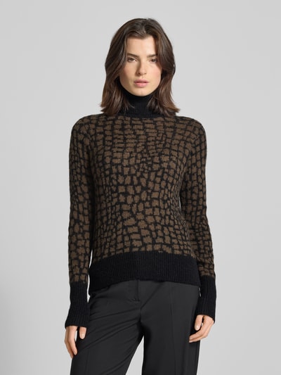 JOOP! Coltrui in all-over look, model 'KORDULA' Middenbruin - 4