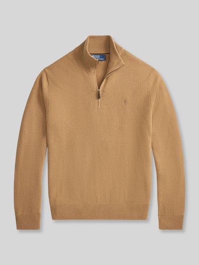 Polo Ralph Lauren Regular Fit Troyer aus reiner Wolle Camel 2