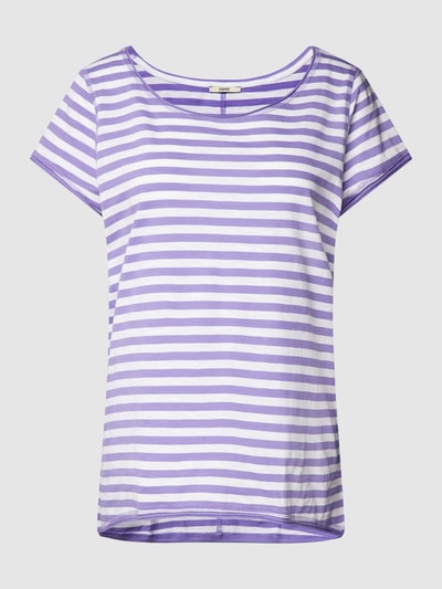 Esprit T-shirt met streepmotief Lila - 2