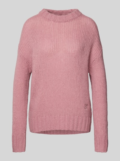 HUGO Oversized Strickpullover aus Woll-Alpaka-Mix Modell 'SLOOSSY' Rosa 2
