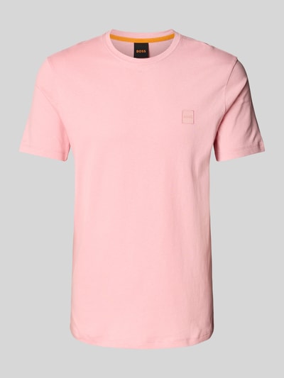 BOSS Orange T-Shirt mit Label-Badge Modell 'Tales' Rosa 1