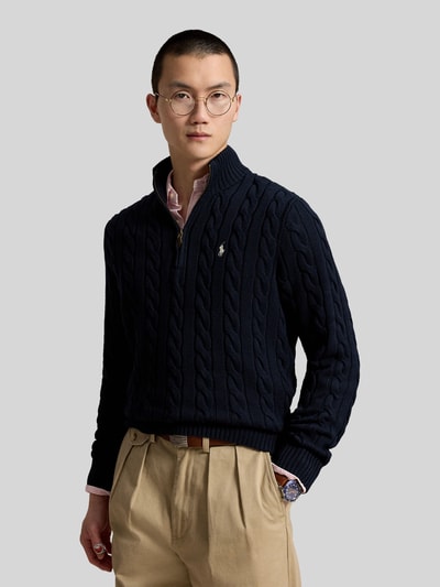 Polo Ralph Lauren relaxed fit schipperstrui van puur katoen Marineblauw - 4