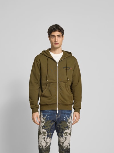 Dsquared2 Sweatjacke mit Reißverschluss Oliv 4