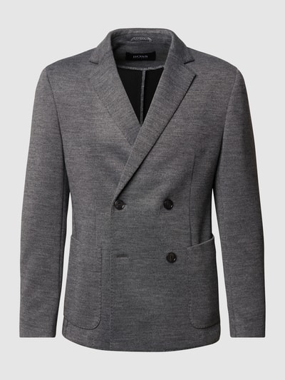 BOSS Slim fit colbert met reverskraag Middengrijs - 2