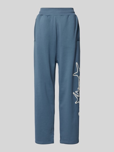 Low Lights Studios Sweatpants mit elastischem Bund Modell 'Starlight' Jeansblau 1