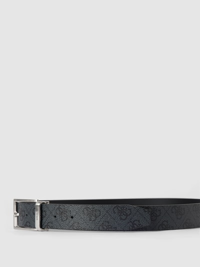 Guess Gürtel mit Allover-Muster Modell 'ADJUSTABLE BELT' Anthrazit 2