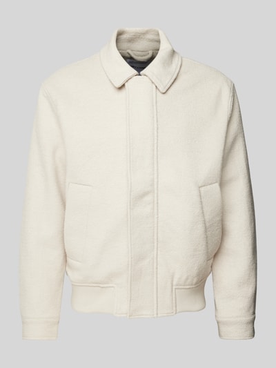 Only & Sons Regular Fit Bomberjacke mit Eingrifftaschen Modell 'WAYNE' Offwhite 1