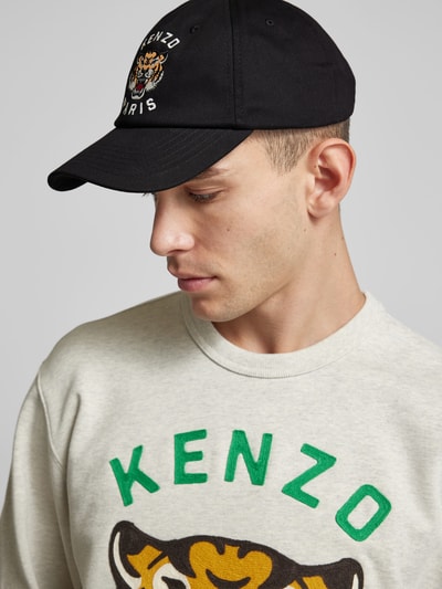 Kenzo Basecap mit Label-Stitching Black 1