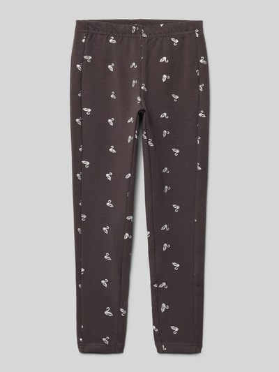 Blue Seven Regular Fit Leggings mit Allover-Motiv-Print Graphit 1