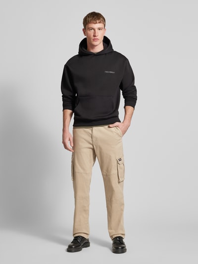 REVIEW Spodnie cargo z paskami Essentials Beżowy 1