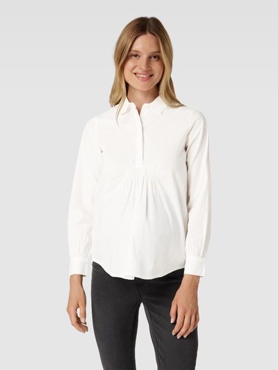 Mamalicious Umstands-Bluse mit Bindegürtel Modell 'LETICIA' Weiss 4