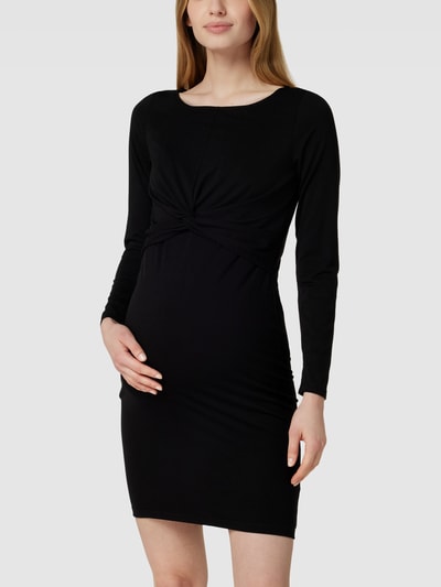 Mamalicious Umstands-Kleid mit Knotendetail Modell 'MACY' Black 4