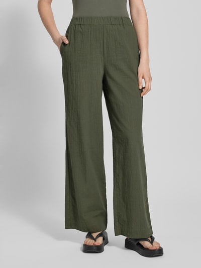 JAKE*S STUDIO WOMAN Stoffhose mit elastischem Bund Khaki 4