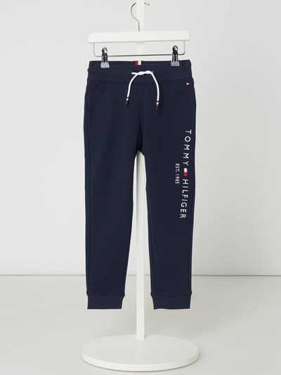 Tommy Hilfiger Kids Spodnie dresowe z wyhaftowanym logo  Granatowy 1