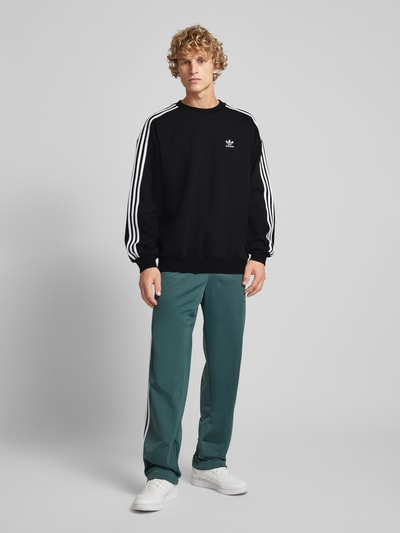 adidas Originals Oversized Sweatshirt mit gerippten Abschlüssen Black 1