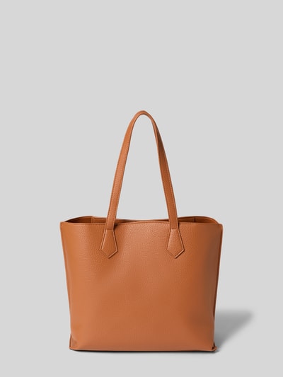 Produktfoto, Handtasche in Leder-Optik Modell 'Fall' von VALENTINO BAGS in Braun, geteiltes Hauptfach, Logo-Detail, strukturierte Oberfläche