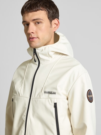 Napapijri Jack met capuchon en ritszakken, model 'BIOIS' Offwhite - 3