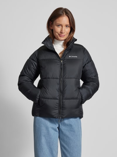 COLUMBIA Steppjacke mit Label-Print Black 4