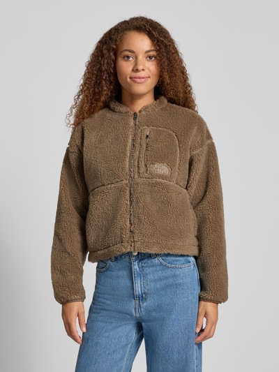 The North Face Fleecejack met labelstitching, model 'EXTREME PILE' Donkerbruin - 4