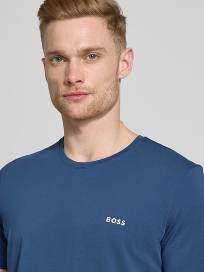 BOSS T-Shirt mit Logo-Detail Modell 'MIX&MATCH' Jeansblau 3