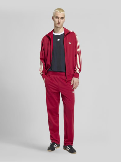 adidas Originals Regular Fit Sweathose mit Logo-Stitching Modell 'FIREBIRD' Bordeaux 1