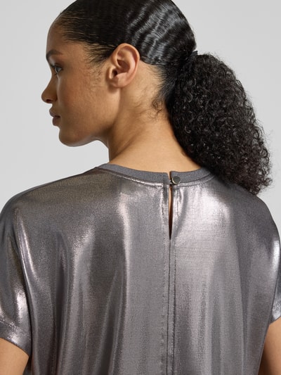 MOS MOSH T-Shirt in Leder-Optik Modell 'Nicola' Hellgrau 3