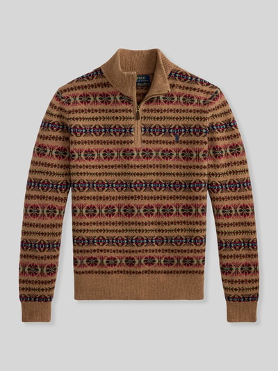 Polo Ralph Lauren Regular Fit Pullover aus reiner Wolle Beige 2