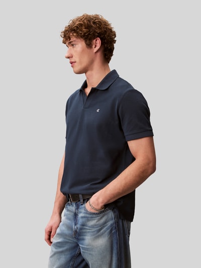 Calvin Klein Jeans Regular Fit Poloshirt aus reiner Baumwolle Marine 6