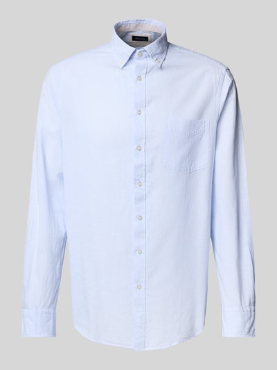 Christian Berg Men Regular fit vrijetijdsoverhemd met button-downkraag Bleu - 2