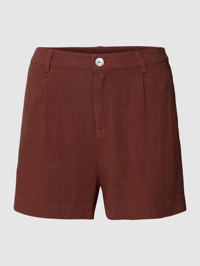 Review Shorts mit Bundfalten Modell  Schoko 2