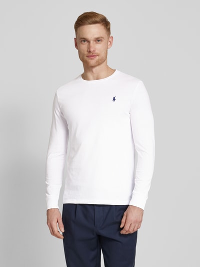 Polo Ralph Lauren Longsleeve mit Label-Stitching Weiss 4