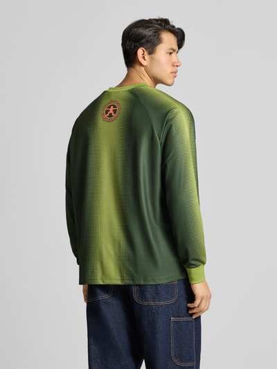 DEUS EX MACHINA Tricot met labelprint en ronde hals Groen - 5