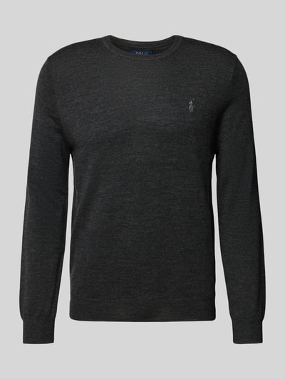 Polo Ralph Lauren Sweter z dzianiny z wełny merino Antracytowy 2