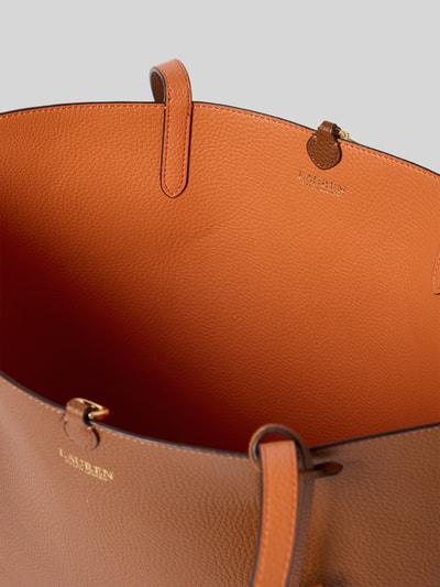 Lauren Ralph Lauren Tote Bag mit Label-Anhänger Cognac 5