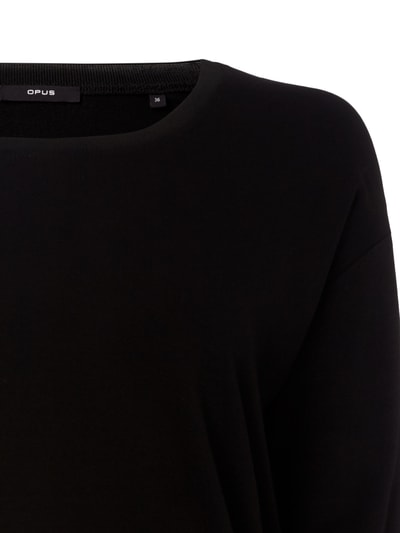 OPUS Jerseyshirt mit überschnittenen Schultern Black 2