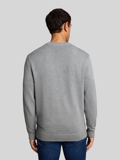 Tom Tailor Regular Fit Pullover aus reiner Baumwolle Mittelgrau 5