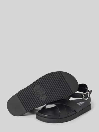 Steve Madden Sandały skórzane z ozdobnymi nitami model ‘MYRRINE’ Czarny 4