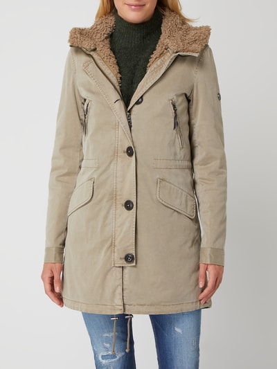 Blonde No. 8 Licht gewatteerde parka, model 'Creek' Zand - 4