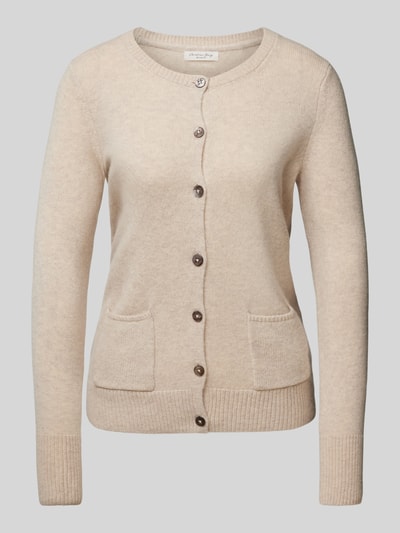 Christian Berg Woman Strickjacke mit aufgesetzten Eingrifftaschen Beige Melange 2