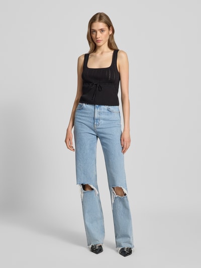 Review Tanktop mit Square-Neck-Ausschnitt Black 1