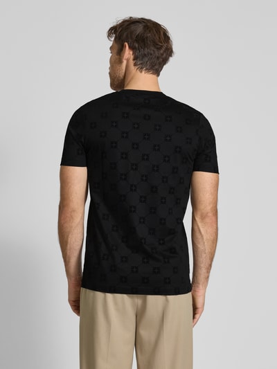 JOOP! Collection T-shirt męski JOOP! Collection;Czysta bawełna;Dopasowany fason;Model ‘Berno’;Okrągły dekolt ;Długość tyłu w rozmiarze M: 72 cm Czarny 5