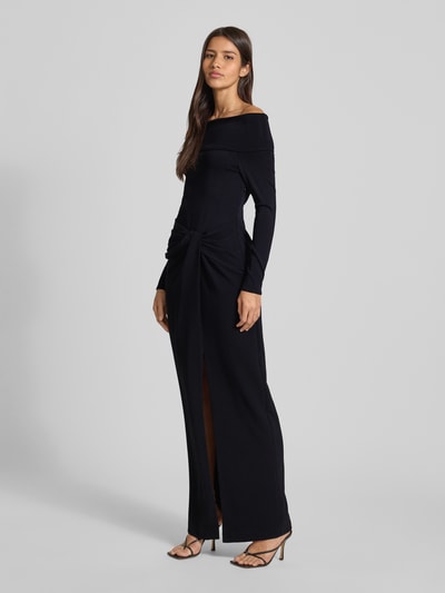 Lauren Ralph Lauren Avondjurk met carmenhals, model 'SAKARIS' Zwart - 1