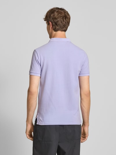 Superdry Regular Fit Poloshirt mit Label-Stitching Lavender 5