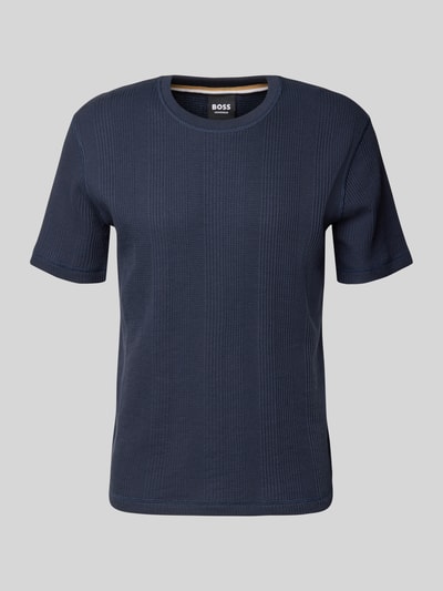 BOSS Regular Fit T-Shirt aus Baumwoll-Mix Marine 2