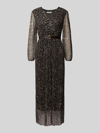 ZABAIONE Maxikleid mit V-Ausschnitt Dunkelbraun 2