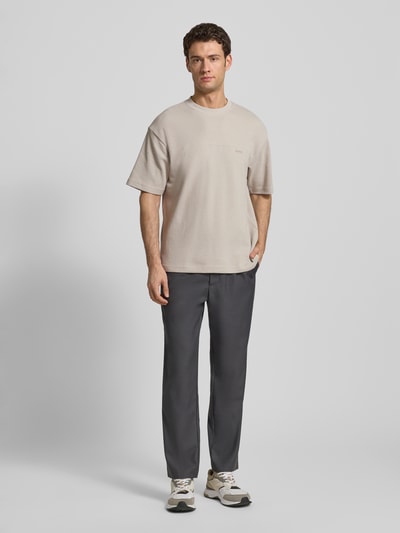 BOSS Orange Regular Fit T-Shirt aus Baumwoll-Mix Modell 'TE_HIVE' Sand 1