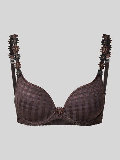 Marie Jo BH in Herzform mit Hakenverschluss Modell 'AVERO' Dunkelbraun 1