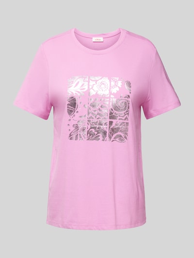 s.Oliver RED LABEL T-shirt met motiefprint Rosé - 2