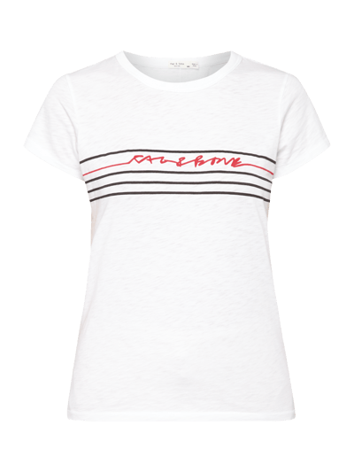 RAG & BONE T-Shirt mit Print Weiss 2