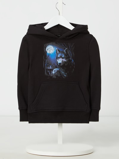 Mister Tee Hoodie mit Print Modell 'Wolf' Black 1